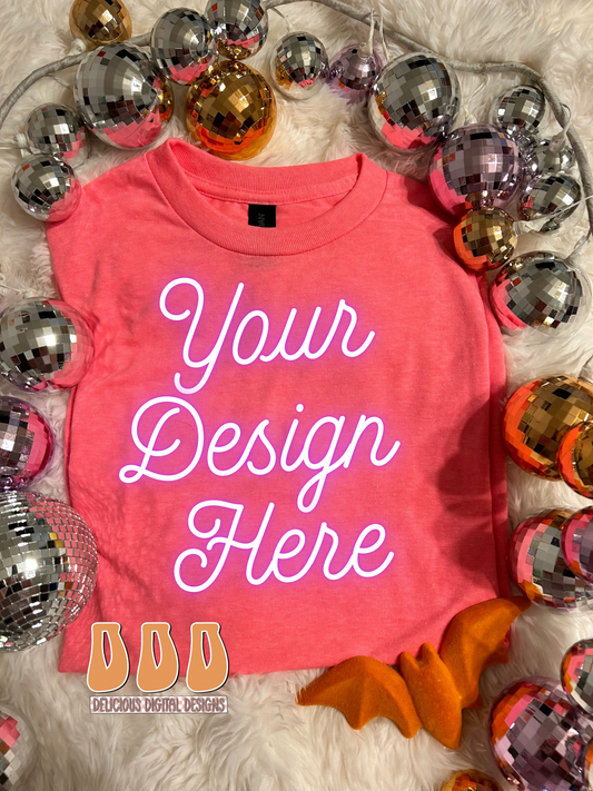 Mockup PINK FLAT LAY | Digital Download