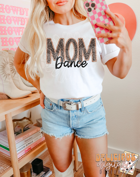 FAUX EMBROIDERY DANCE MOM | Digital Download | PNG