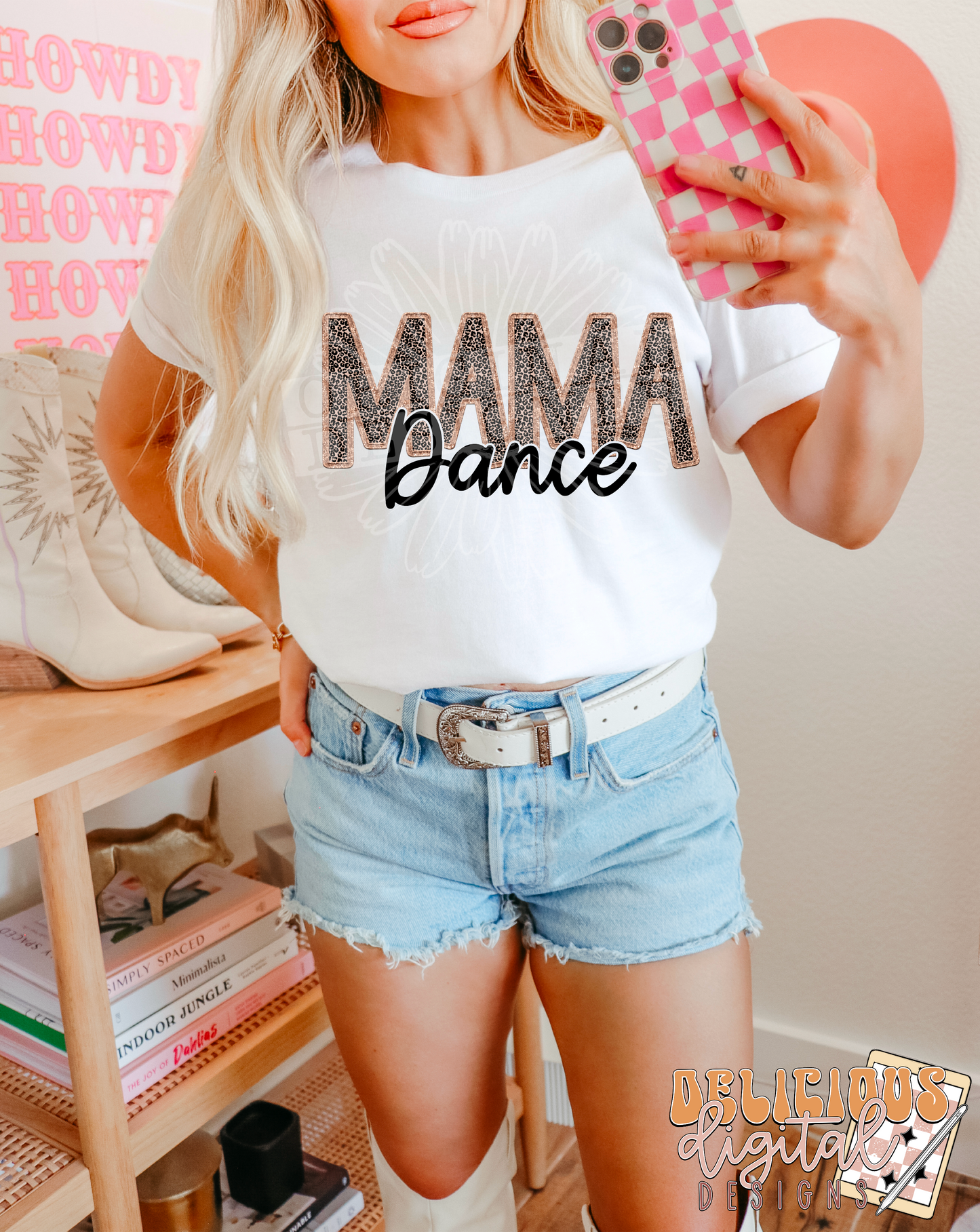 FAUX EMBROIDERY  DANCE MAMA | Digital Download | PNG