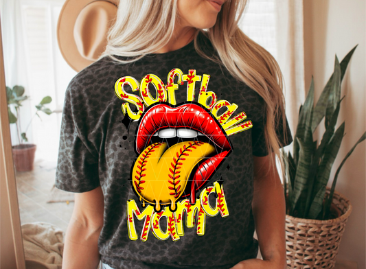 SOFTBALL MAMA PNG | SUBLIMATION PNG | AUTOMATIC DOWNLOAD