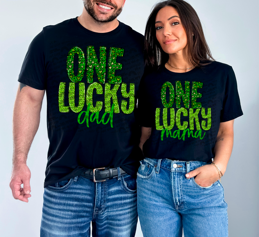 ONE LUCKY DAD PNG | Digital Download | PNG