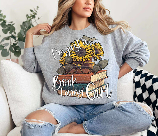 I’M JUST A BOOK LOVING GORL PNG | SUBLIMATION PNG | AUTOMATIC DOWNLOAD