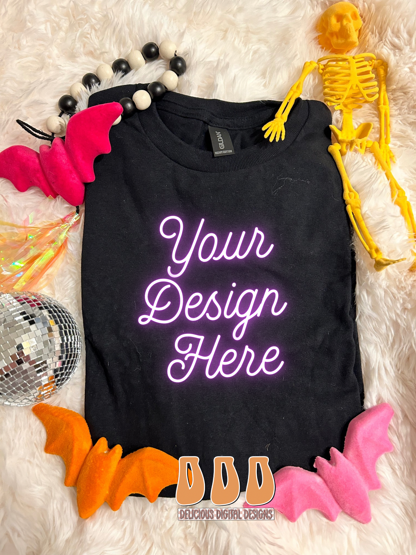 Mockup BLACK FLAT LAY | Digital Download