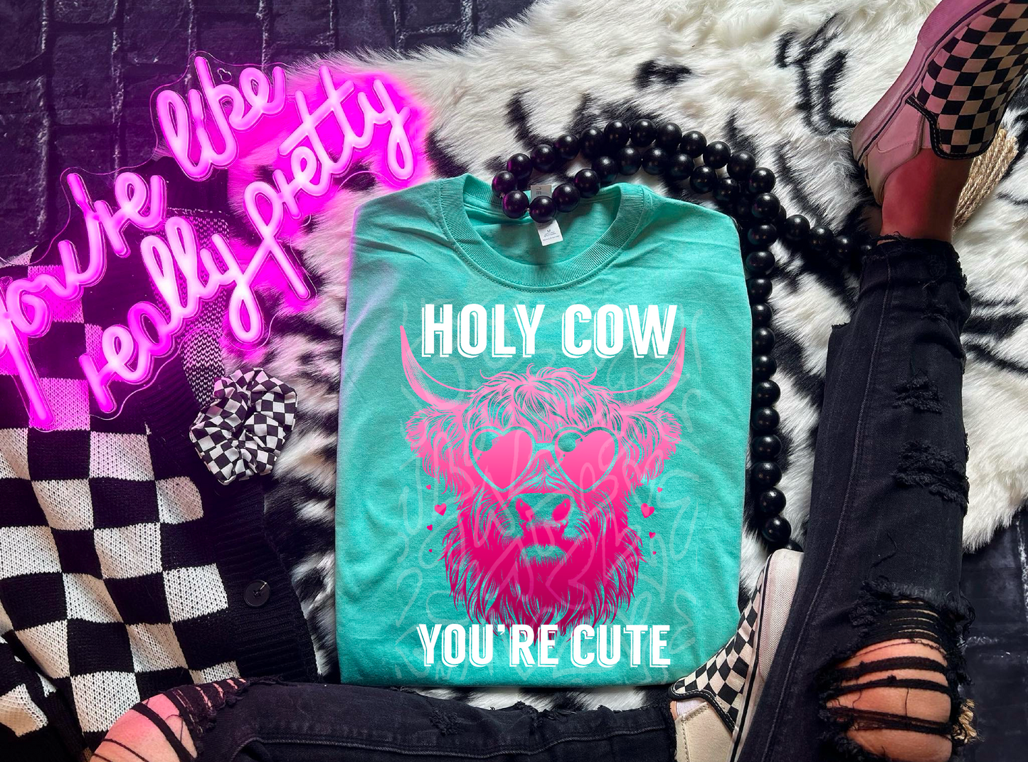 Holy cow you’re cute png, skeleton png,Trendy PNG, Sublimation PNG, Automatic digital PNG download