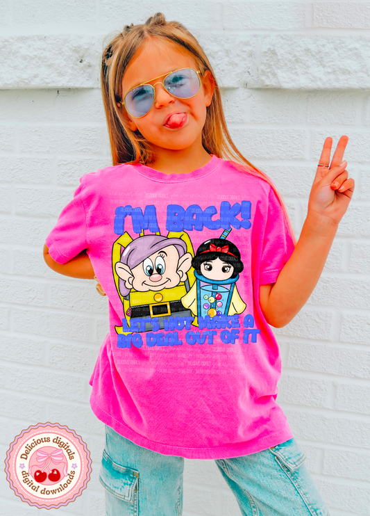 I’M BACK #2 PNG | SUBLIMATION PNG | AUTOMATIC DOWNLOAD