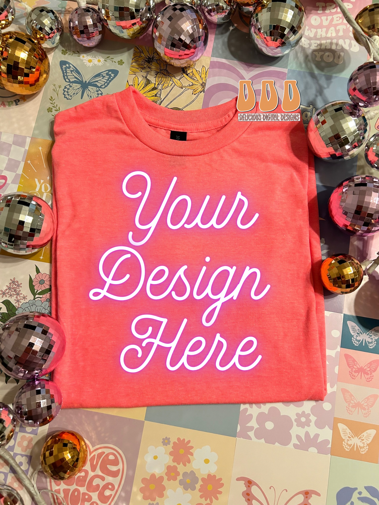 Mockup PINK FLAT LAYSET | Digital Download