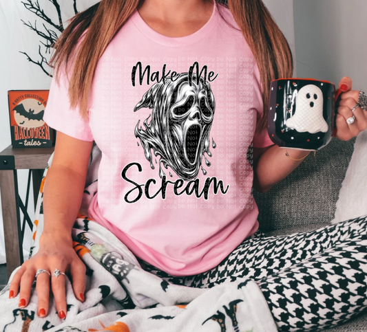 MAKE ME SCREAM PNG | Digital Download | PNG