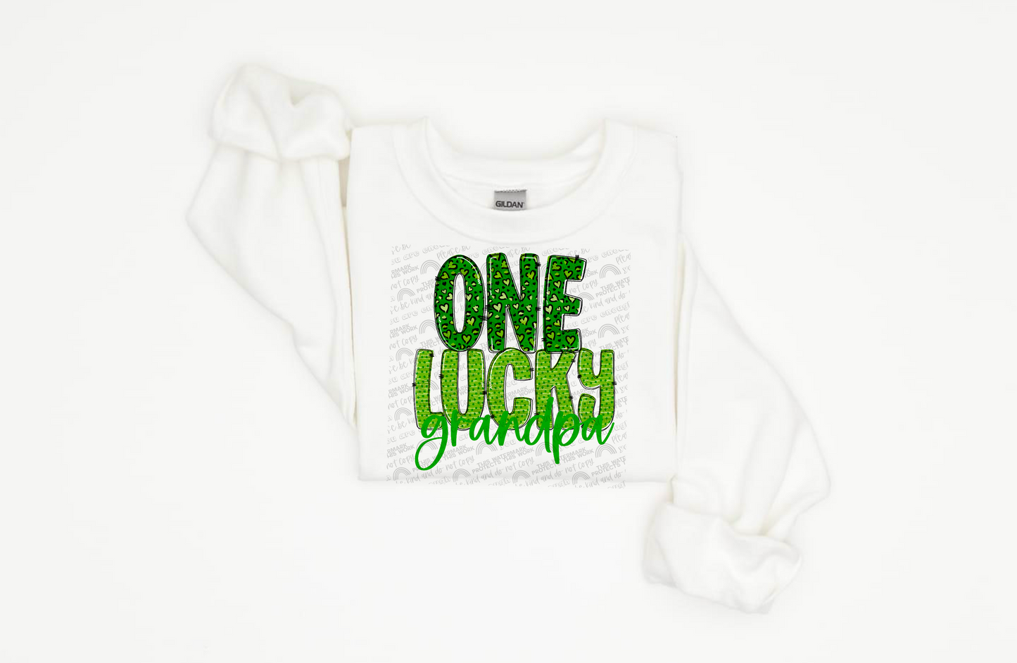 ONE LUCKY GRANDPA PNG | Digital Download | PNG