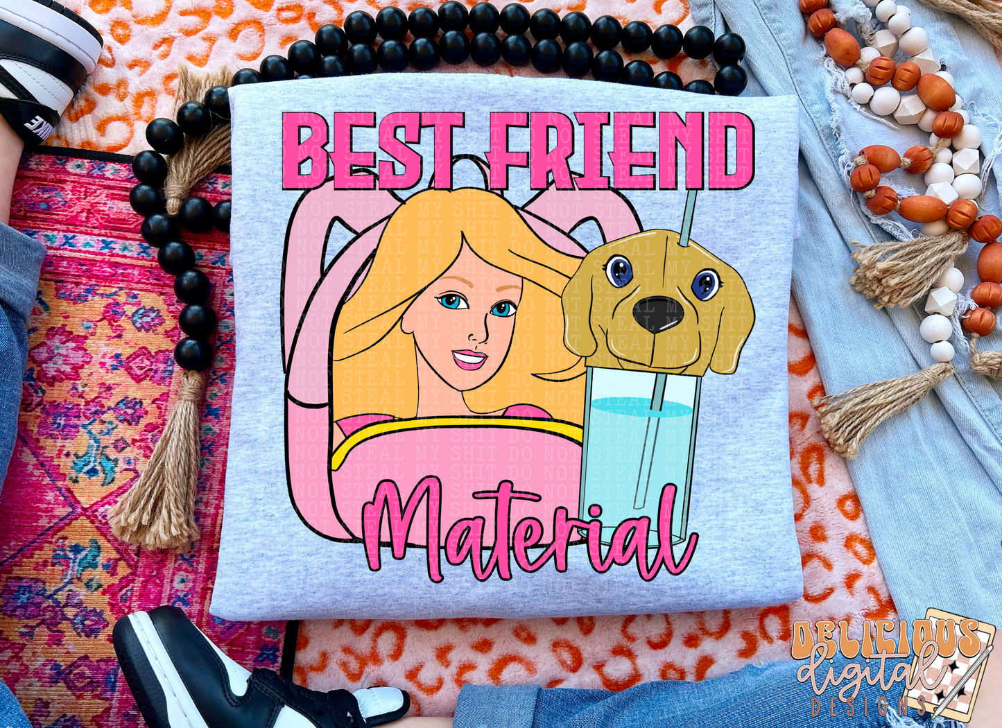 BEST FRIEND MATERIAL PNG | Digital Download | PNG