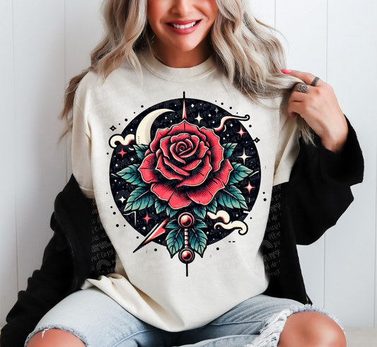MIDNIGHT ROSE PNG | SUBLIMATION PNG | AUTOMATIC DOWNLOAD