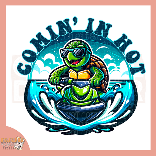 COMIN’ IN HOT PNG | Digital Download | PNG