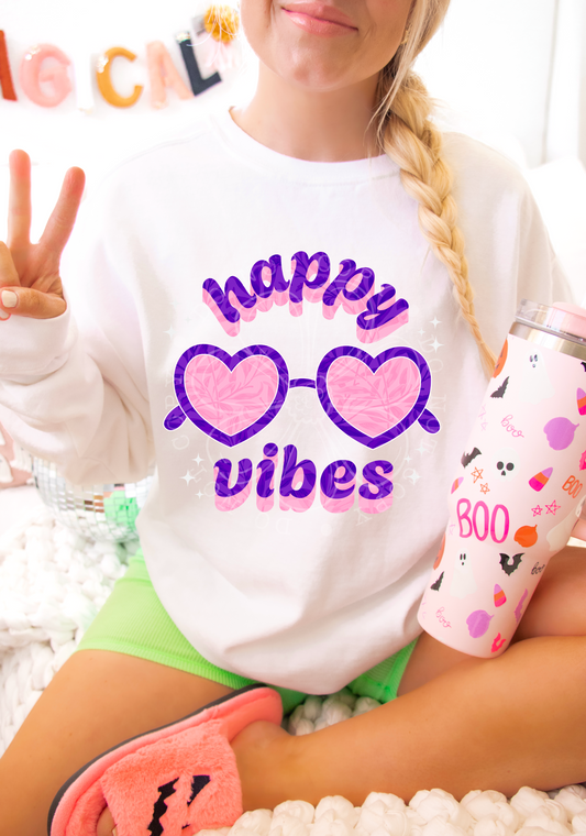 HAPPY VIBES PNG | Digital Download | PNG