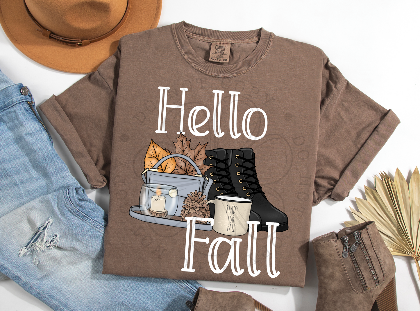 HELLO FALL PNG | Digital Download | PNG