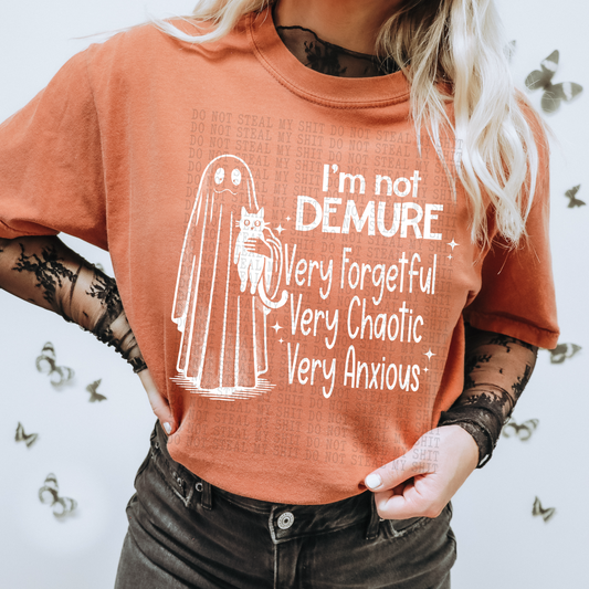 NOT DEMURE PNG | Digital Download | PNG