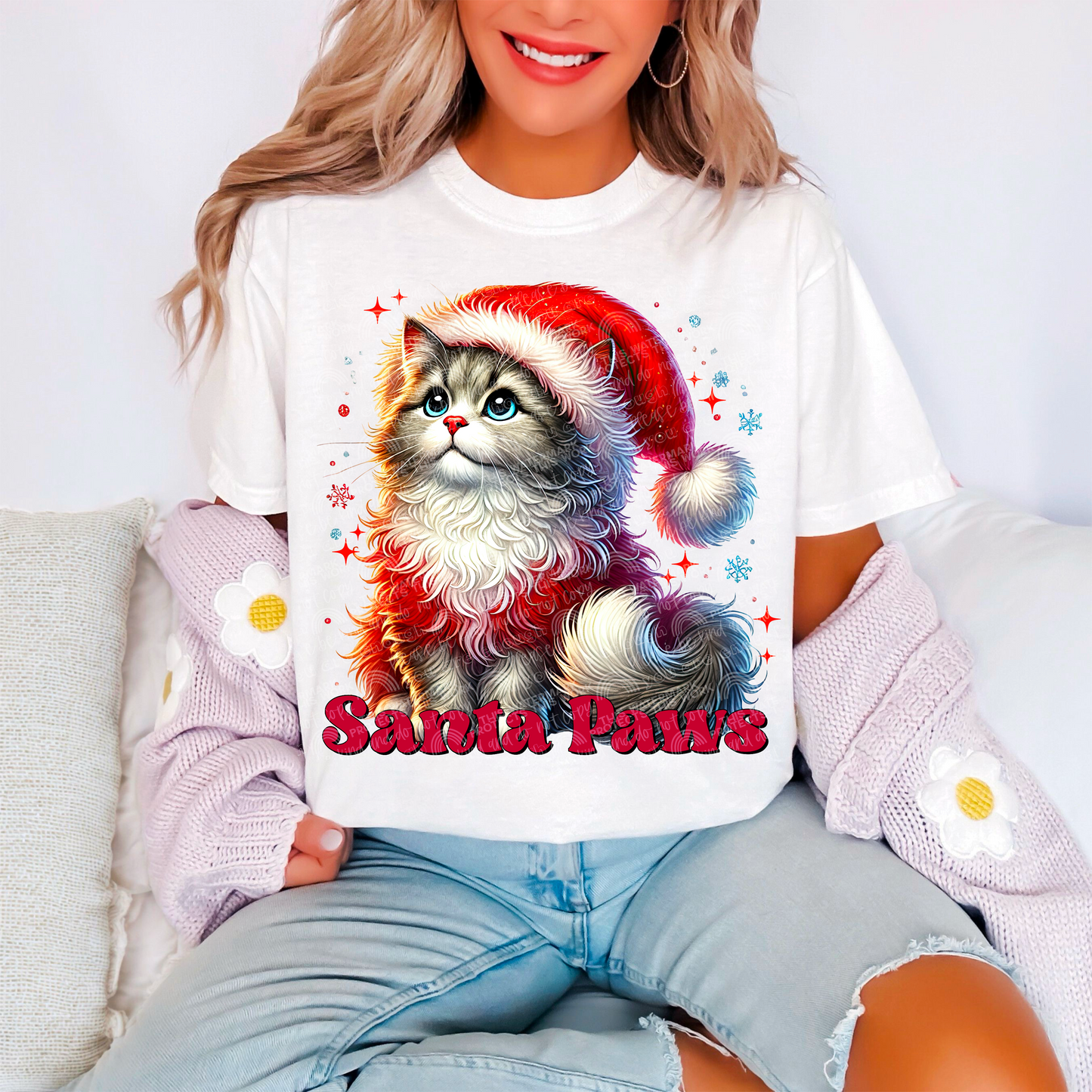 SANTA PAWS PNG | Digital Download | PNG