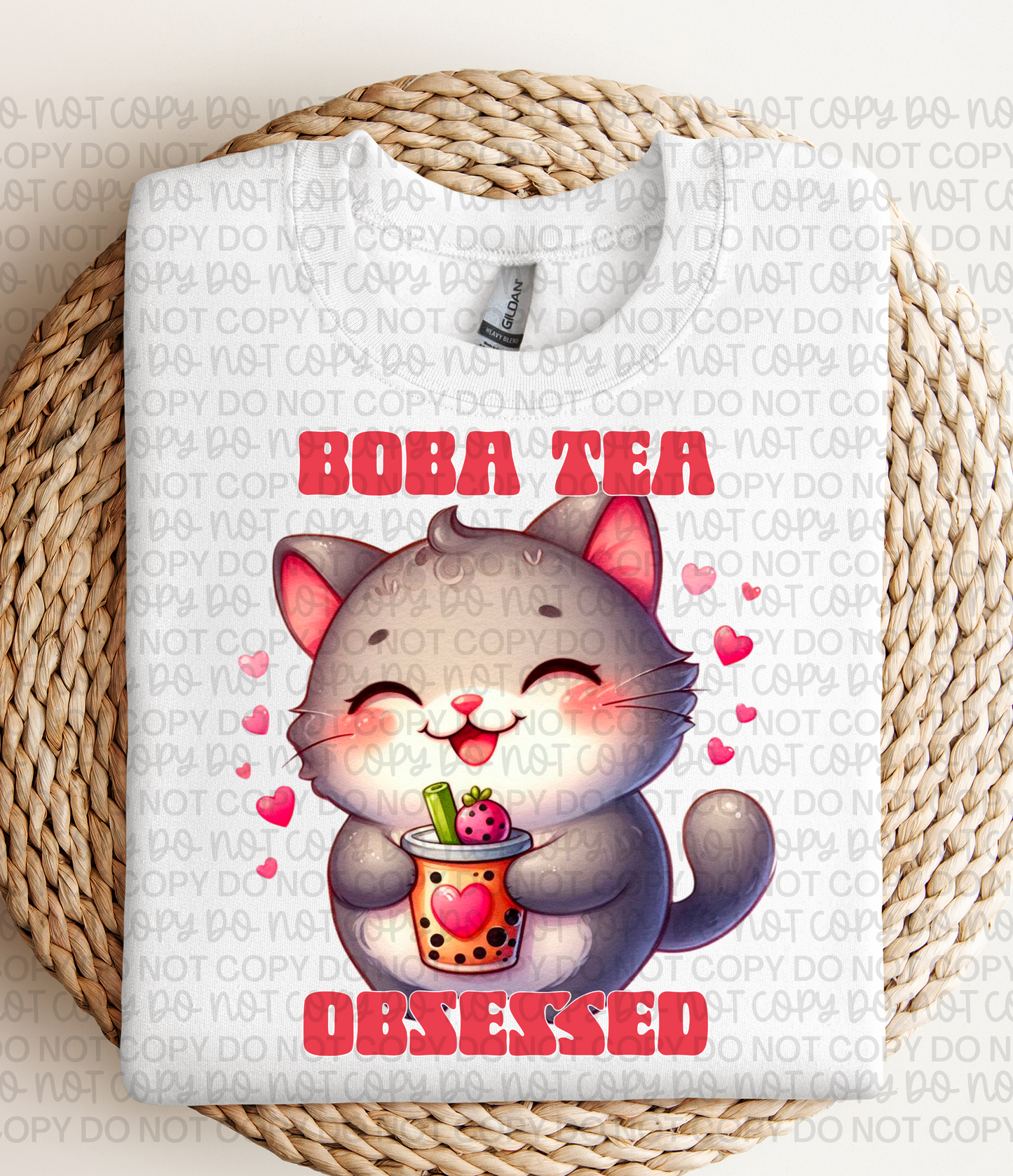 BOBA TEA CAT PNG | Digital Download | PNG