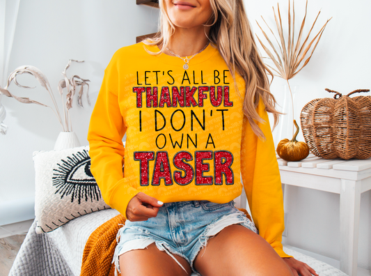 LET’S ALL BE THANKFUL FAUX EMBROIDERY PNG | Digital Download | PNG