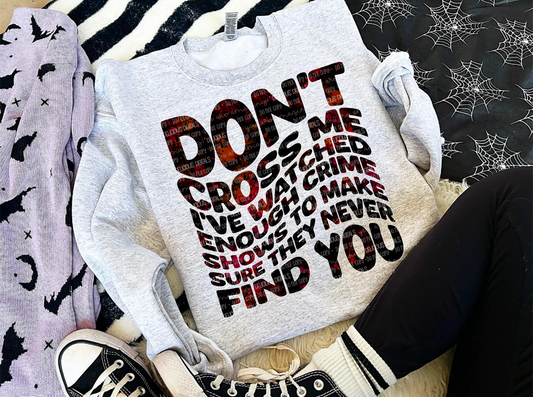 DON’T CROSS ME PNG | SUBLIMATION PNG | AUTOMATIC DOWNLOAD