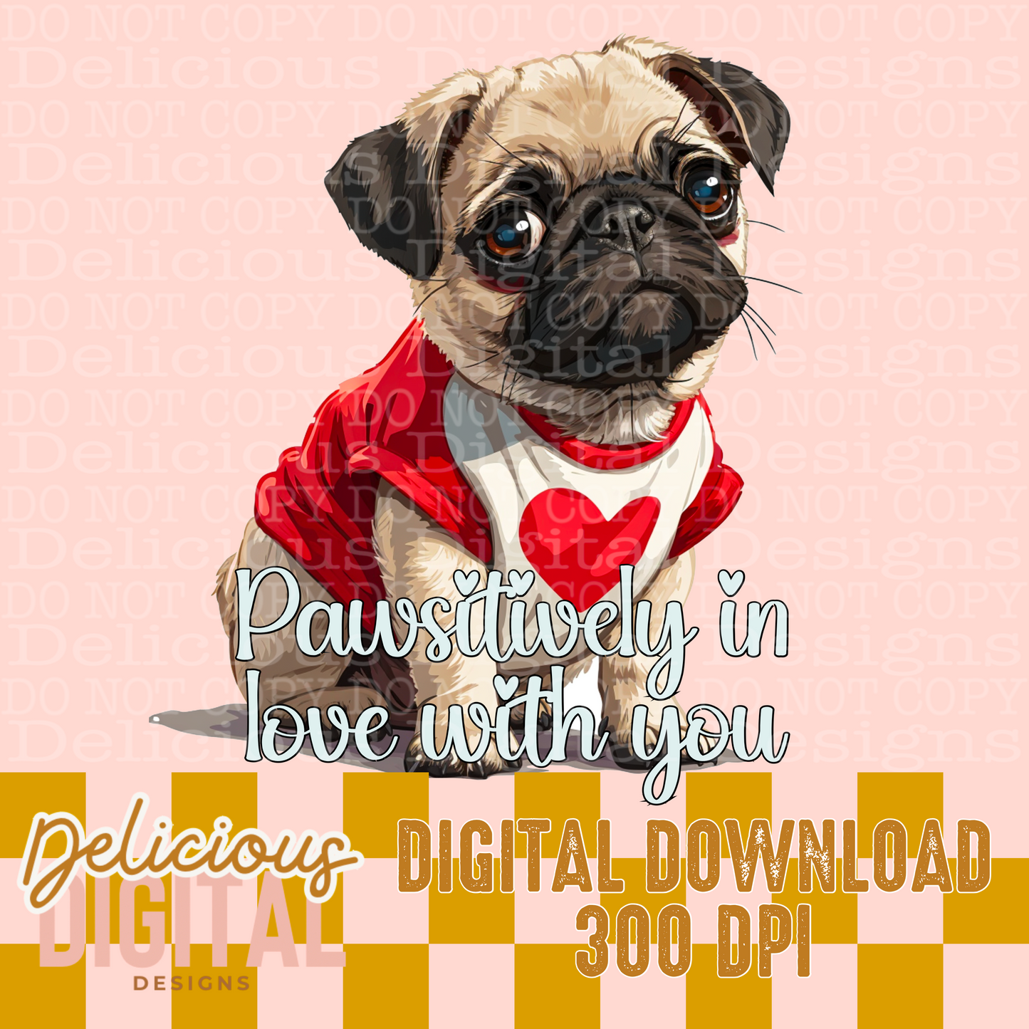 PUG PNG  | Digital Download | PNG