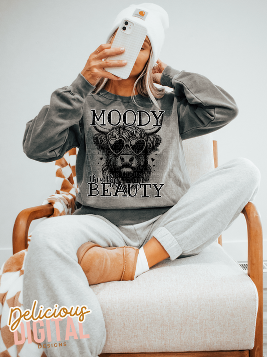 MOODY THRU THE BEAUTY PNG | Digital Download | PNG