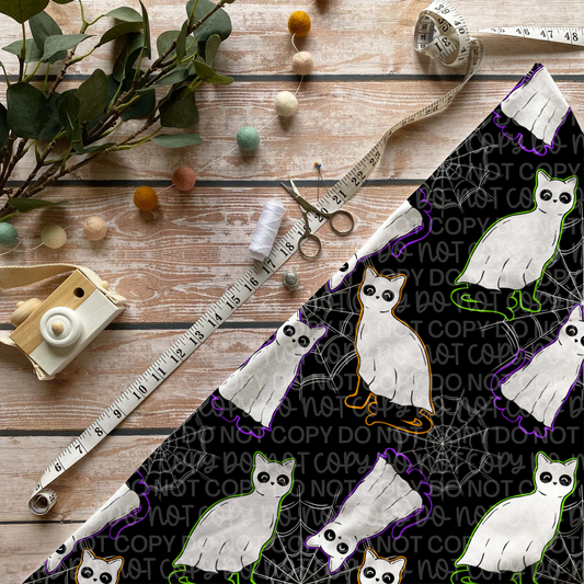 KITTY GHOST | Seamless Pattern | AUTOMATIC DOWNLOAD