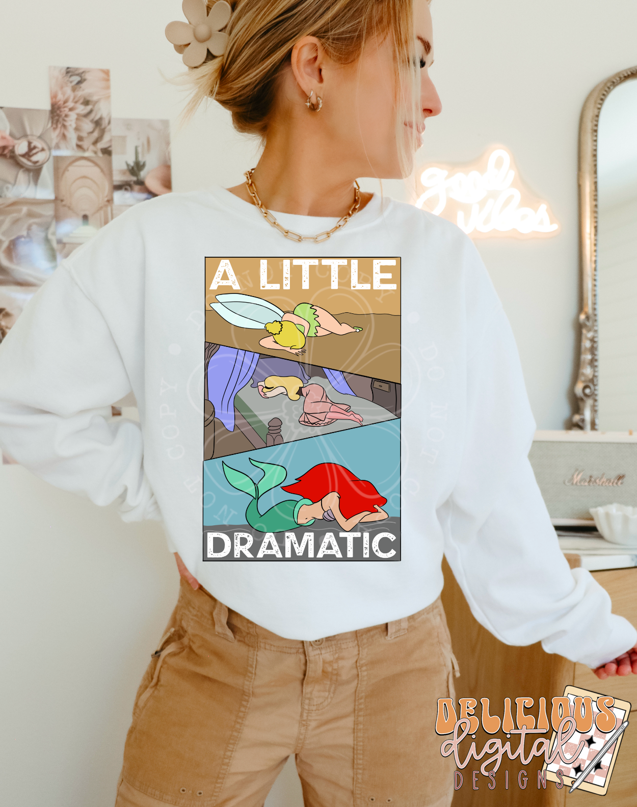 A LITTLE DRAMATIC  | Digital Download | PNG