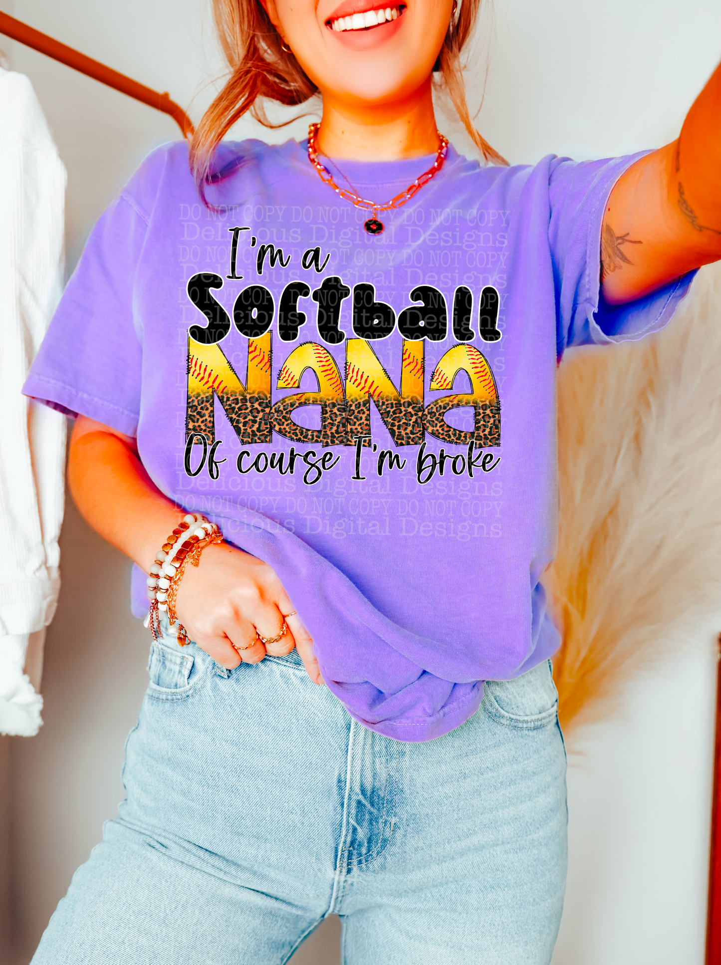 BROKE SOFTBALL NANA PNG | Digital Download | PNG