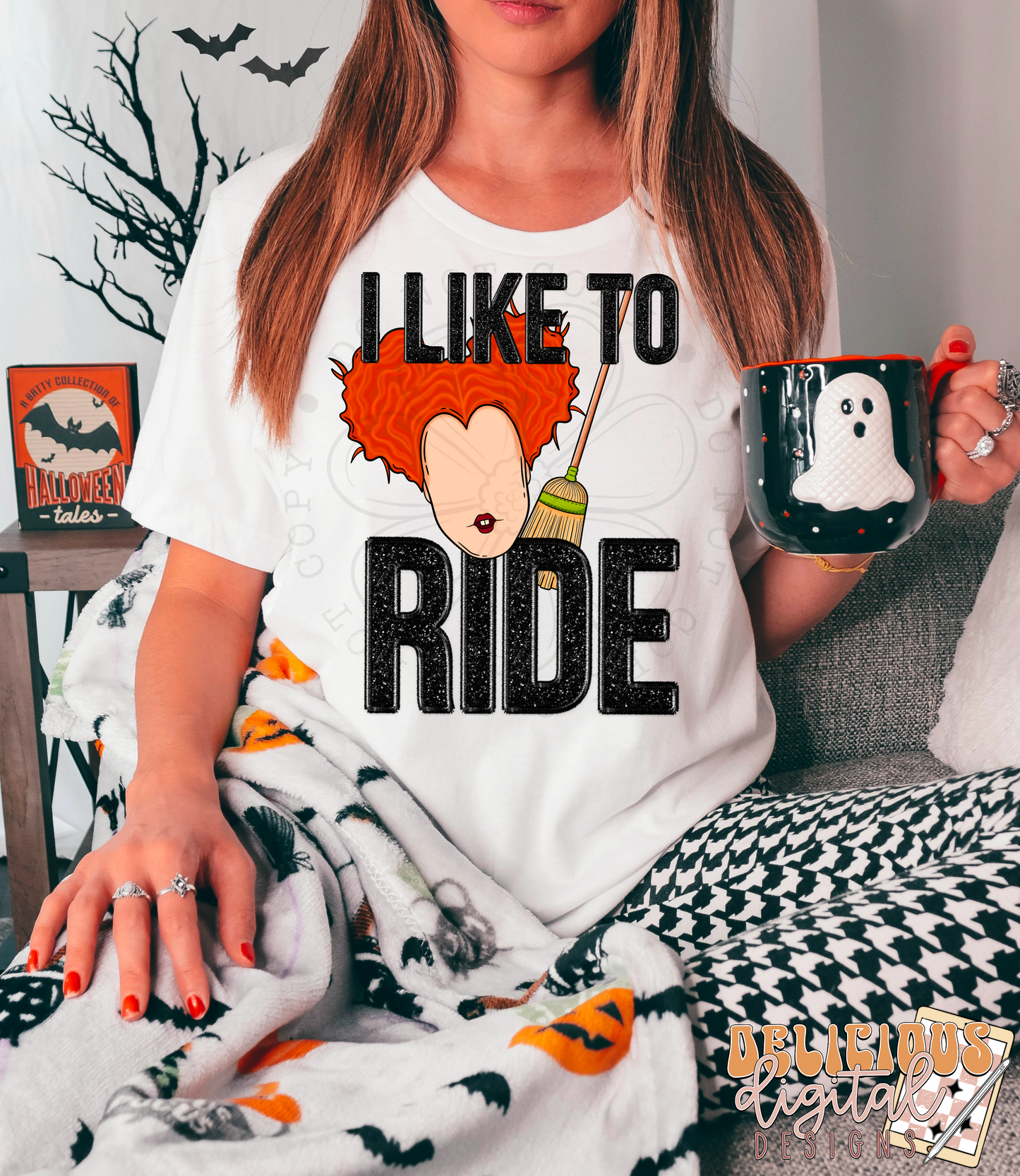 I LIKE TO RIDE FAUX EMBROIDERY | Digital Download | PNG