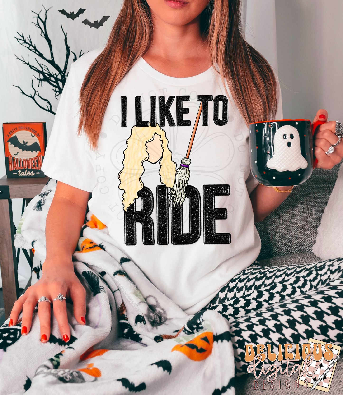 I LIKE TO RIDE FAUX EMBROIDERY | Digital Download | PNG