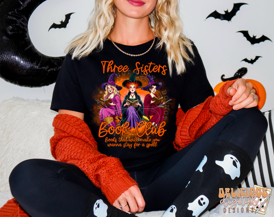 THREE SISTERS BOOK CLUB- ORANGE PNG | Digital Download | PNG