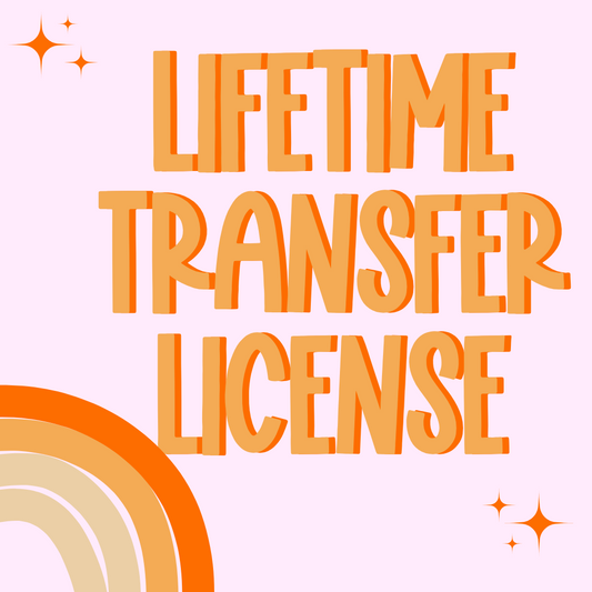 LIFETIME TRANSFER LICENSE