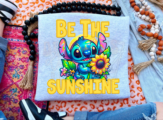 BE THE SUNSHINE FAUX EMBROIDERY | Digital Download | PNG