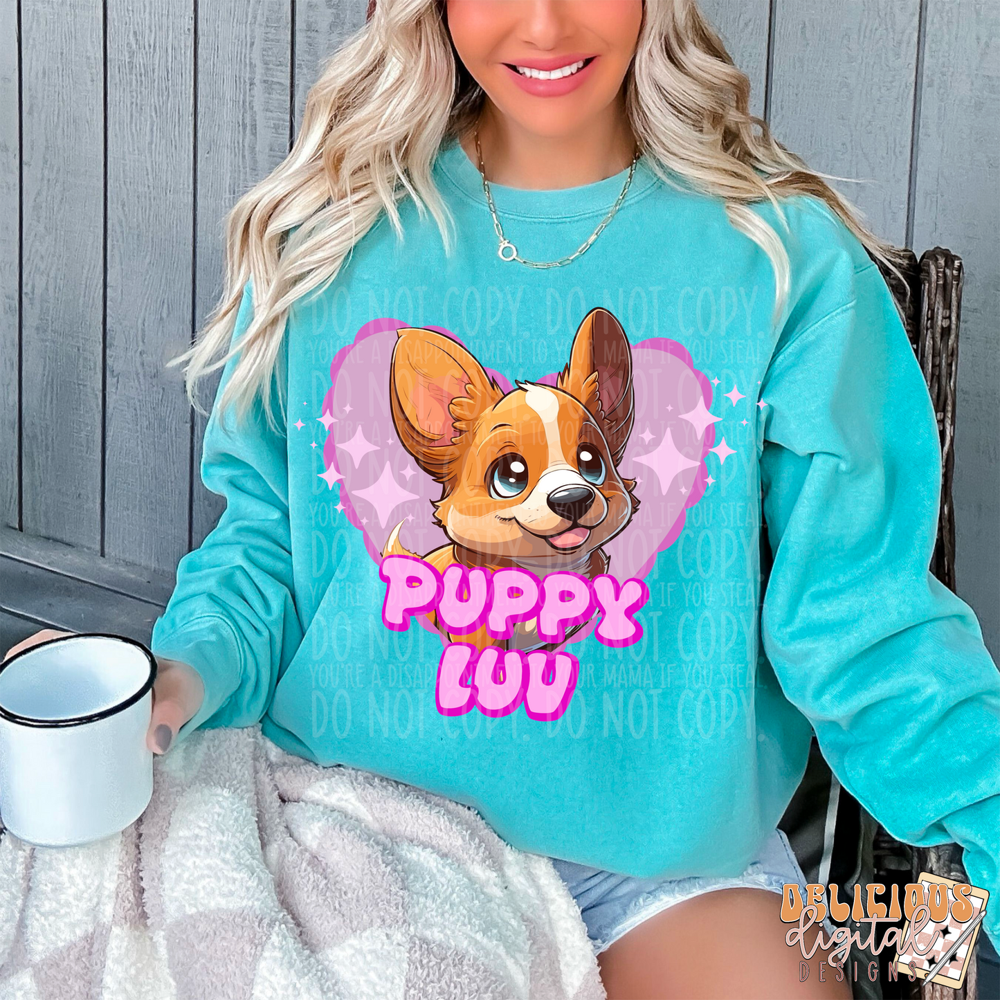 PUPPY LUV PNG | Digital Download | PNG