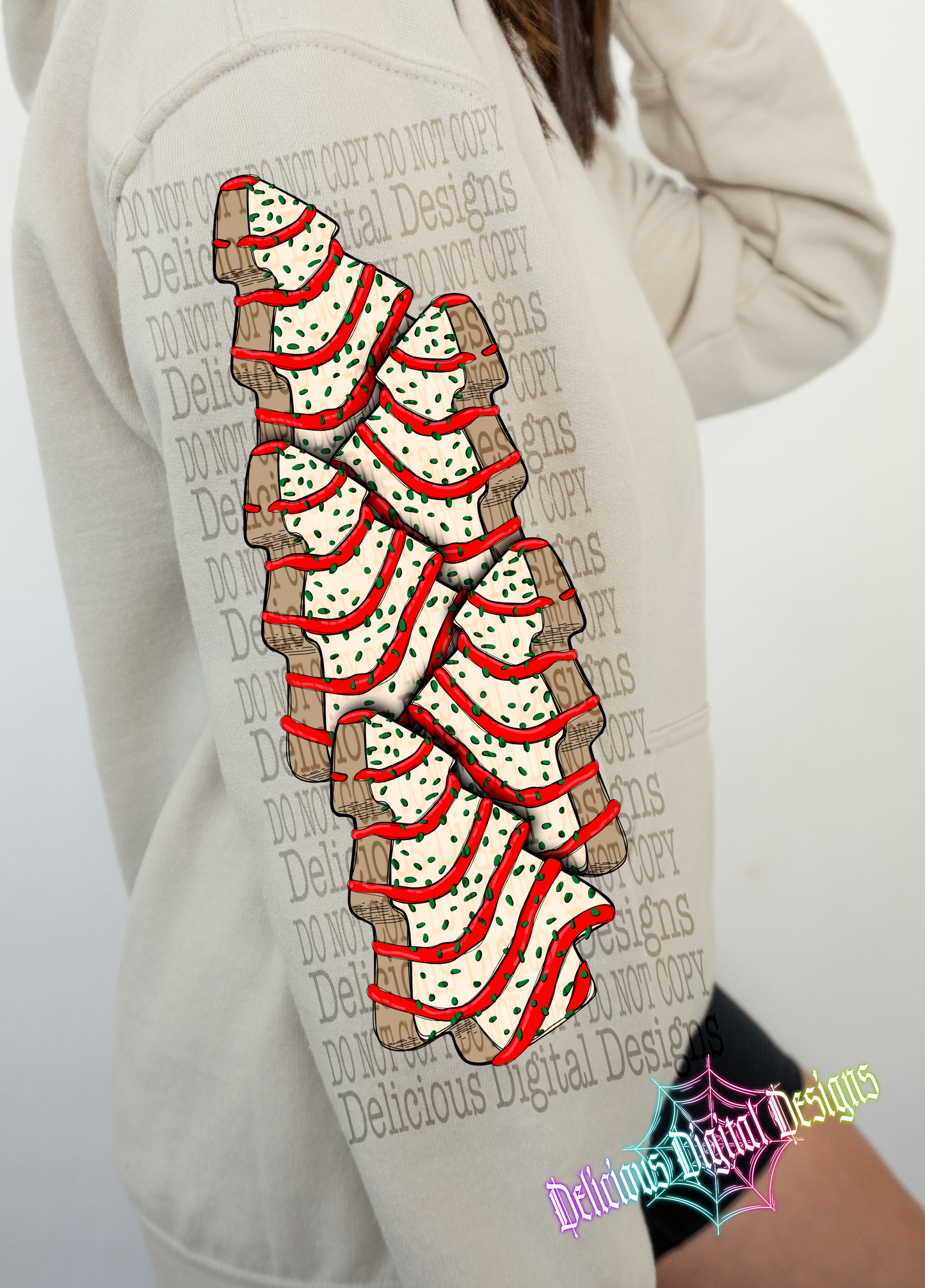 CHRISTMAS TREE SLEEVE PNG  | Digital Download | PNG