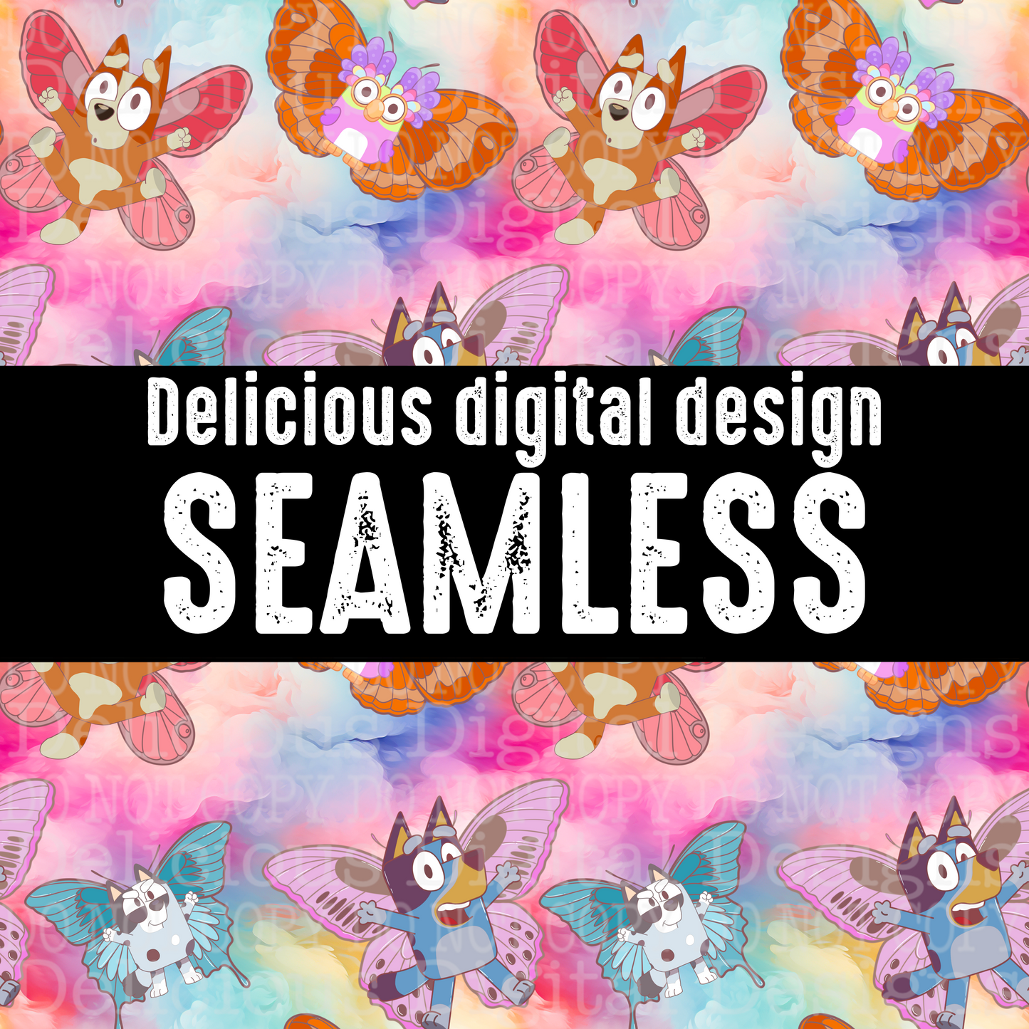 BUTTERFLY FRIENDS | Seamless Pattern | AUTOMATIC DOWNLOAD