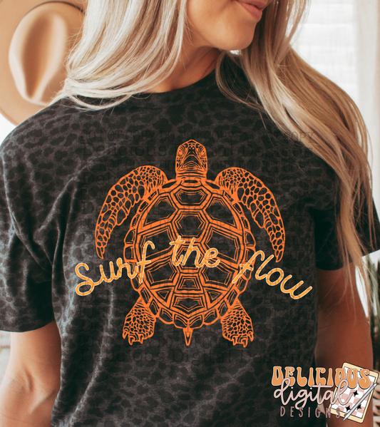 SURF THE FLOW PNG | Digital Download | PNG