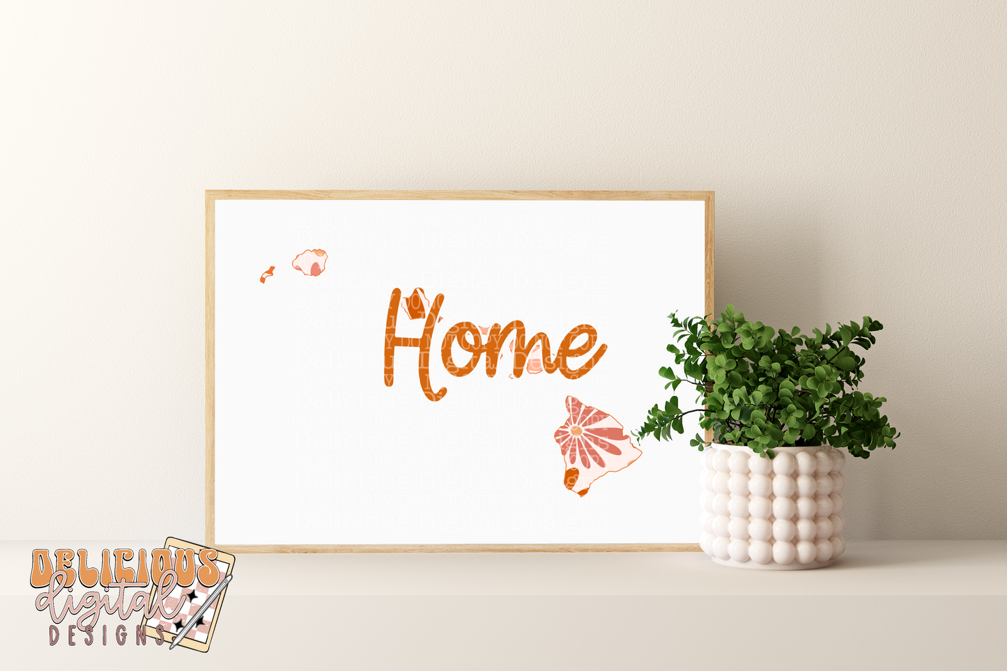 FLORAL HOME HAWAII PNG | Digital Download | PNG