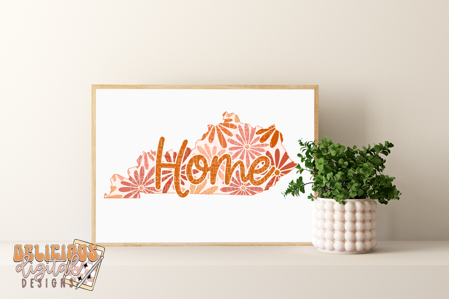 FLORAL HOME KENTUCKY  PNG | Digital Download | PNG