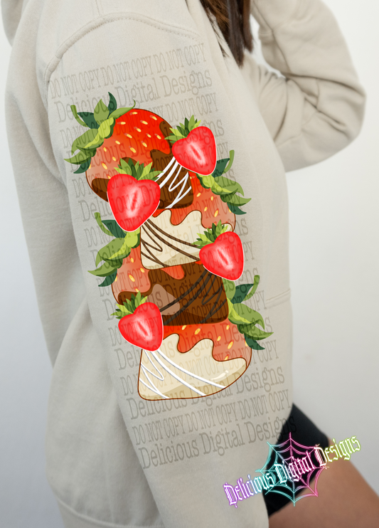 STRAWBERRY SLEEVE PNG  | Digital Download | PNG