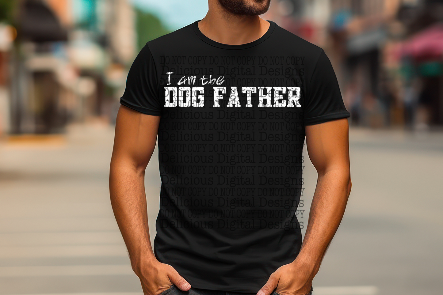 I AM THE DOG FATHER (both black and white) PNG  | Digital Download | PNG