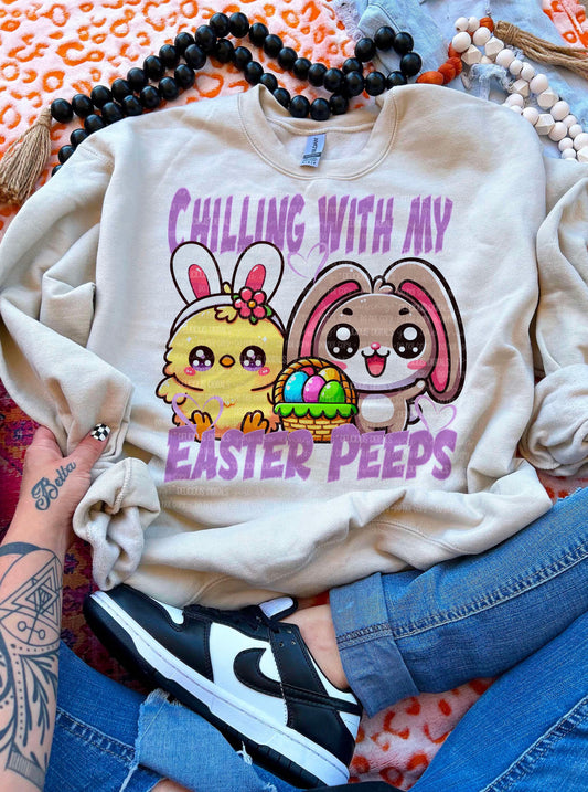 CHILLING WITH MY EASTER PEEPS  | Digital Download | PNG