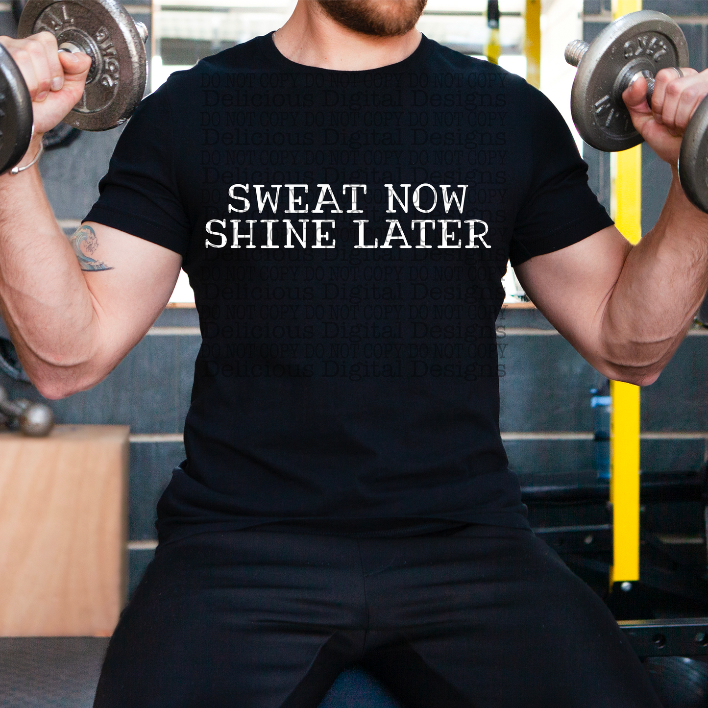 SWEAT NOW, SHINE LATER PNG | Digital Download | PNG