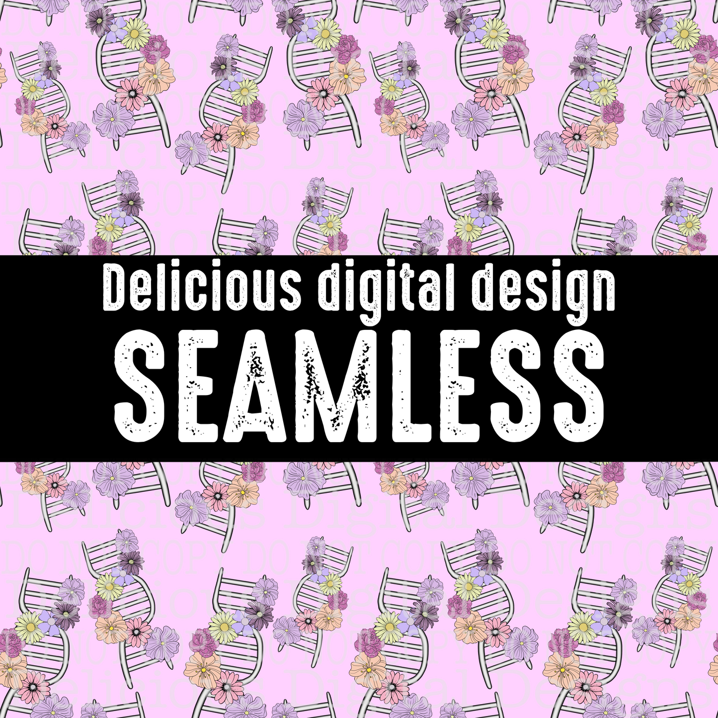 FLORAL DNA SEAMLESS | Seamless Pattern | AUTOMATIC DOWNLOAD