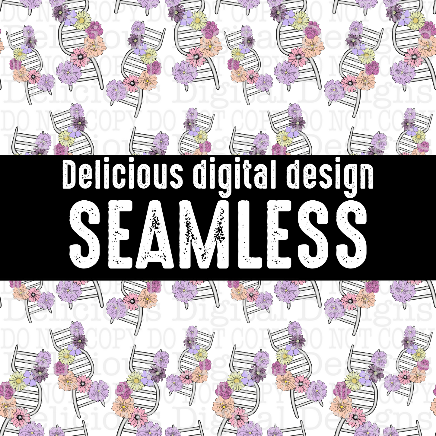 FLORAL DNA SEAMLESS | Seamless Pattern | AUTOMATIC DOWNLOAD