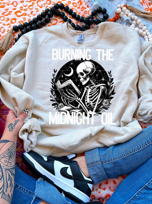 BURNING THE MIDNIGHT OIL PNG | SUBLIMATION PNG | AUTOMATIC DOWNLOAD
