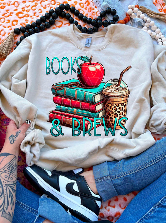 BOOKS AND BREWS PNG | SUBLIMATION PNG | AUTOMATIC DOWNLOAD