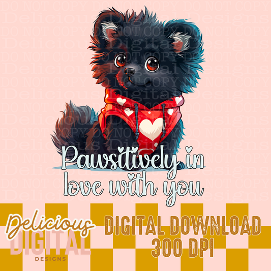 BLACK POMERANIAN PNG  | Digital Download | PNG