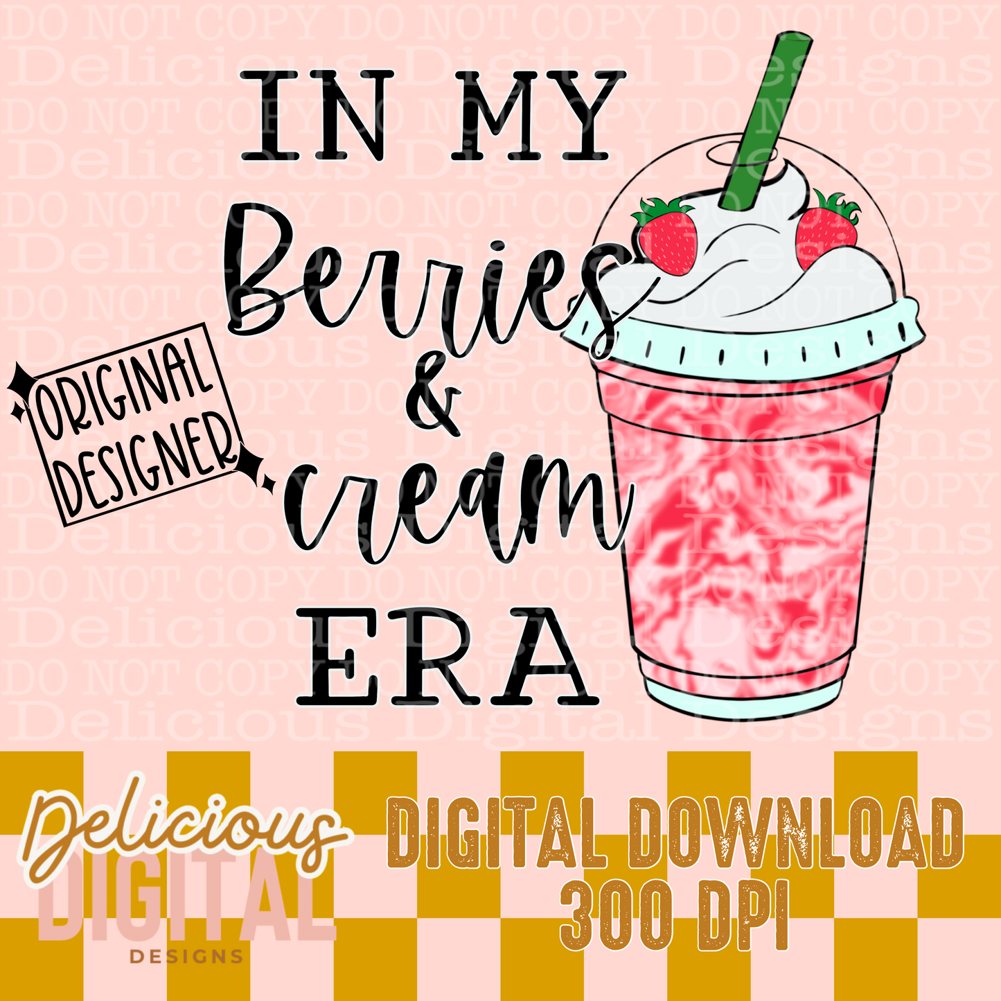 IN MY BERRIES & CREAM ERA PNG  | Digital Download | PNG