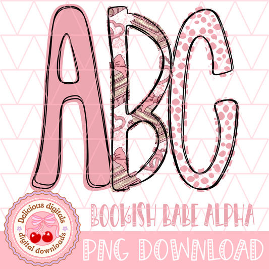 BOOKISH BABE ALPHA SET | Digital Download