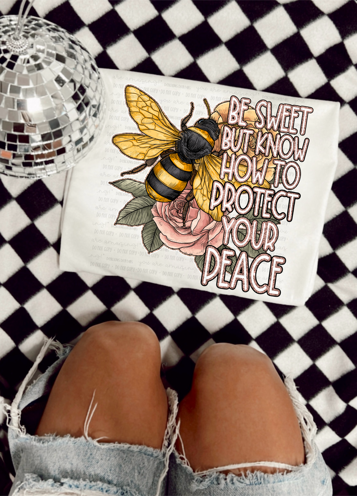 BE SWEET BUT KNOW HOW TO PROTECT YOUR PEACE PNG | Digital Download | PNG
